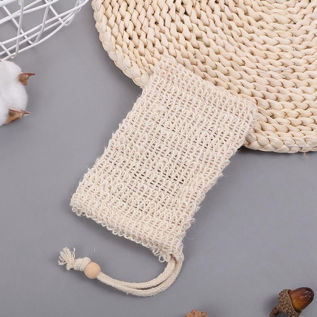 Exfolierender Jute Rückenwäscher Konkave Konvexe Oberfläche Geschenkverpackung Jute Exfolierendes Wäscher-Set