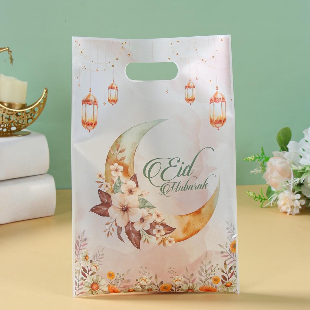Eid Mubarak Handbag Gifts Candy Bag Ramadan Kareem Decor For Home 2025 Islamic Muslim Festival Eid Al-Fitr Party Supplies Favors