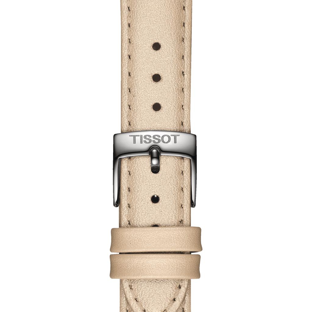Tissot Leather Strap White Mother of Pearl Dial Men's Fashion Watch T150.210.26.111.00
