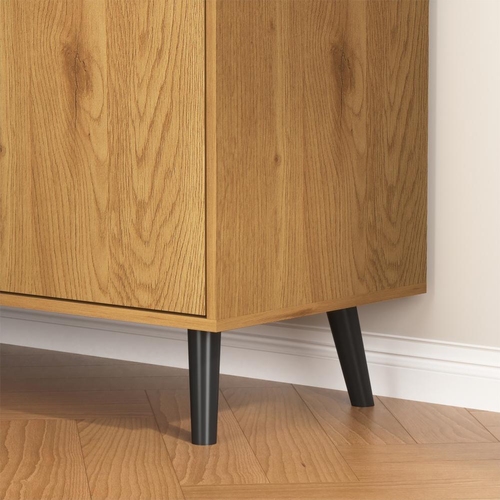 US Sideboard Buffet Cabinet Floor Storage Console Table Sideboard Cabinet With 1 Door & 3 Drawers For Home Entryway Living Room
