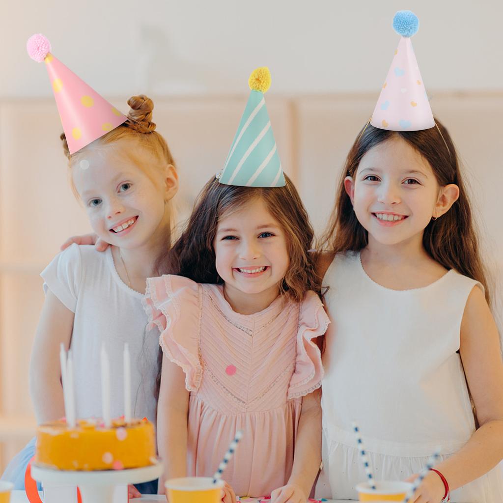 16 Pcs Clothing Birthday Hat Child Grad Cap Tassel Paper Graduation Photo Booth Props