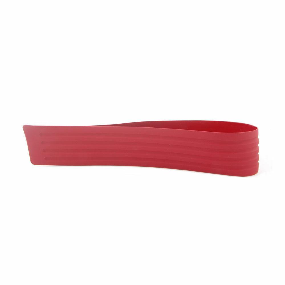 Car Rear Trunk Guard Plate Bumper Sill/Protector Plate Rubber Cover Guard Trim PAD Red