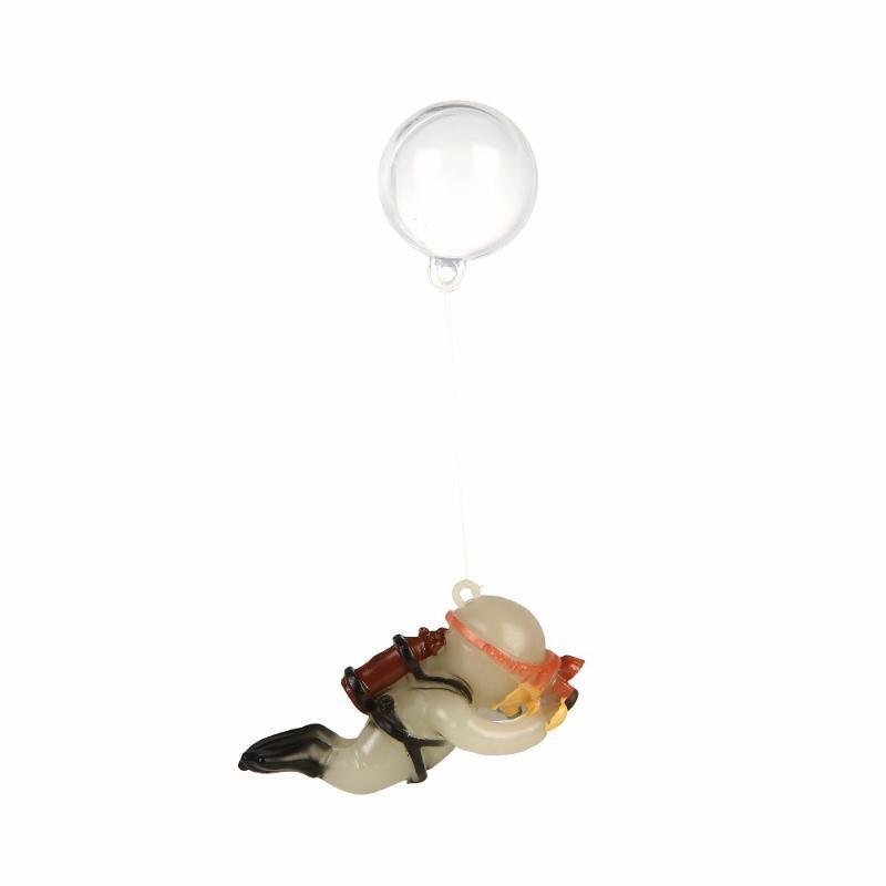 Fish Tank Decoration Pvc Landscaping Small Ornaments Mini Diver Glow Aquarium Decor Floating Ball Aquarium Accessories