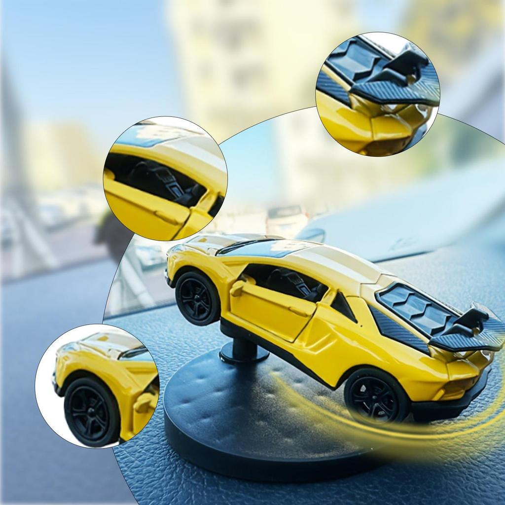 1/64 Dynamic Vehicle Car Model Center Decoration Turning And Tracking Universal Auto Accessories