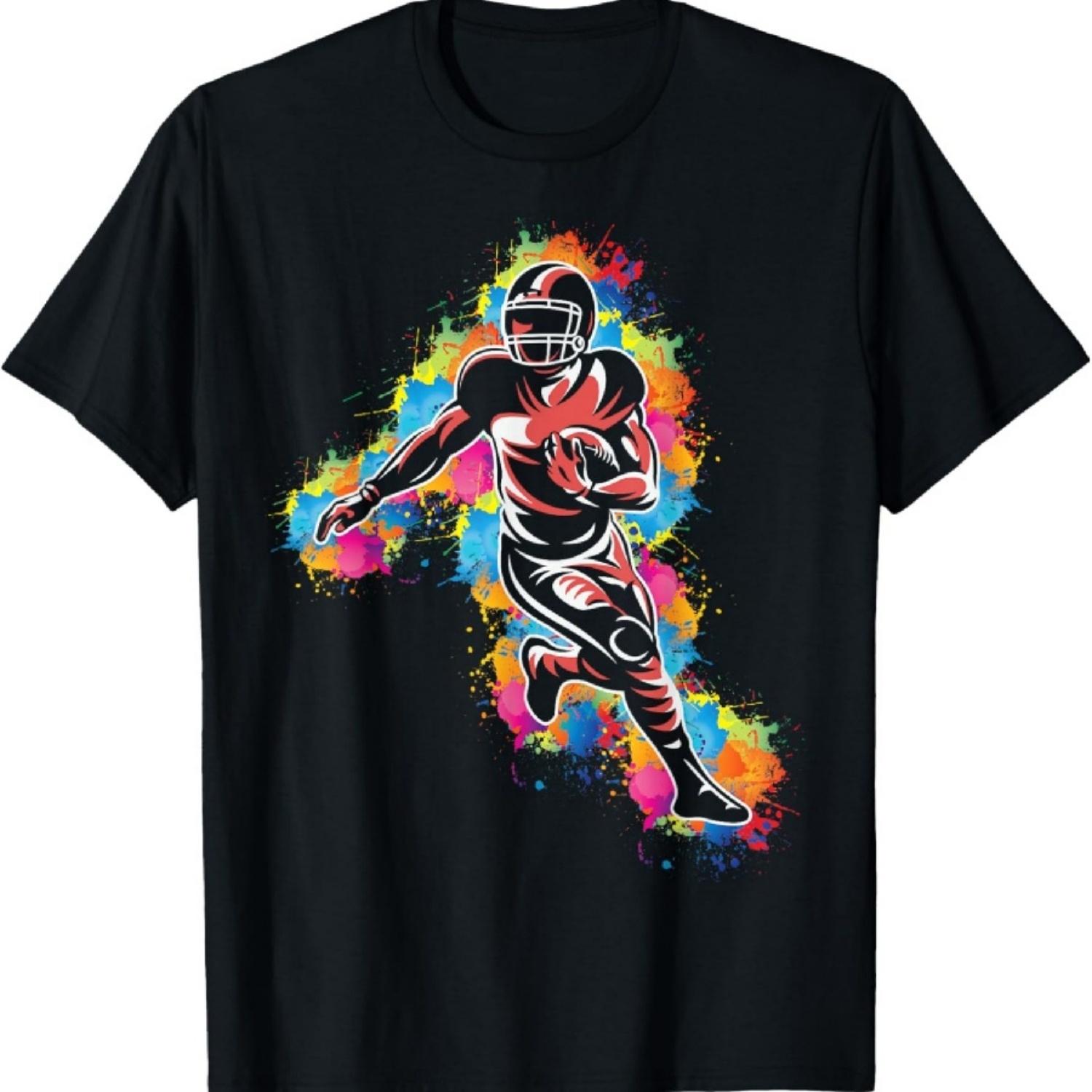

American Football shirt Men Football Player Boys Football T-Shirt S