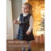 David Bella Girls' Dress 2026 Spring New Style Kidsren's Plush Woolen Vest Dress Baby Dress Category a