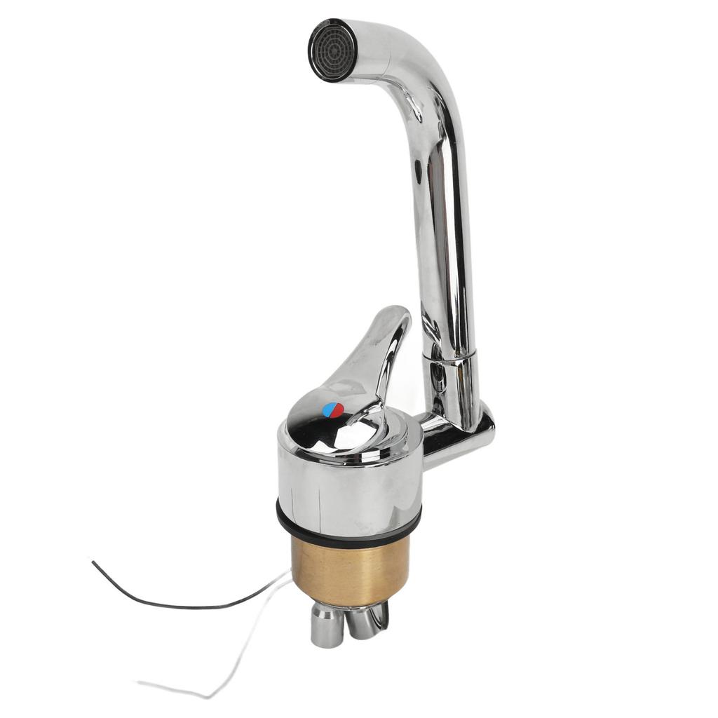 RV Water Faucet 360 Degree Rotatable 316 Stainless Steel Hot Cold Water Supply for Campers RVs Travel Trailers