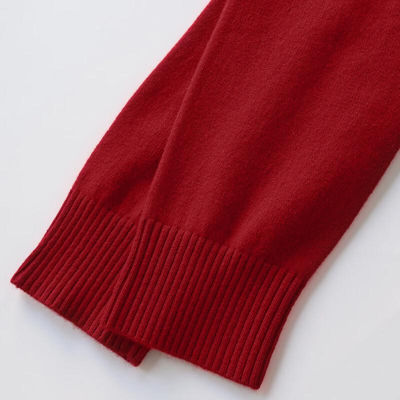 Northern Deer 100% Merino Wool Classic Mock Neck Pullover Sweater