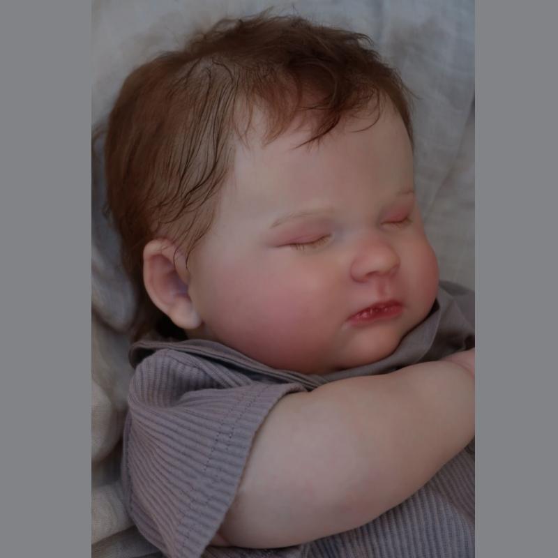 50/60 cm Joseph Imitation Baby Reborn-Puppen, rein handbemalt, blutunterlaufen, sichtbare Wiedergeburtspuppe mit Baumwollkörper, Kinder, Urlaubsgeschenk, begleitendes Spielspielzeug