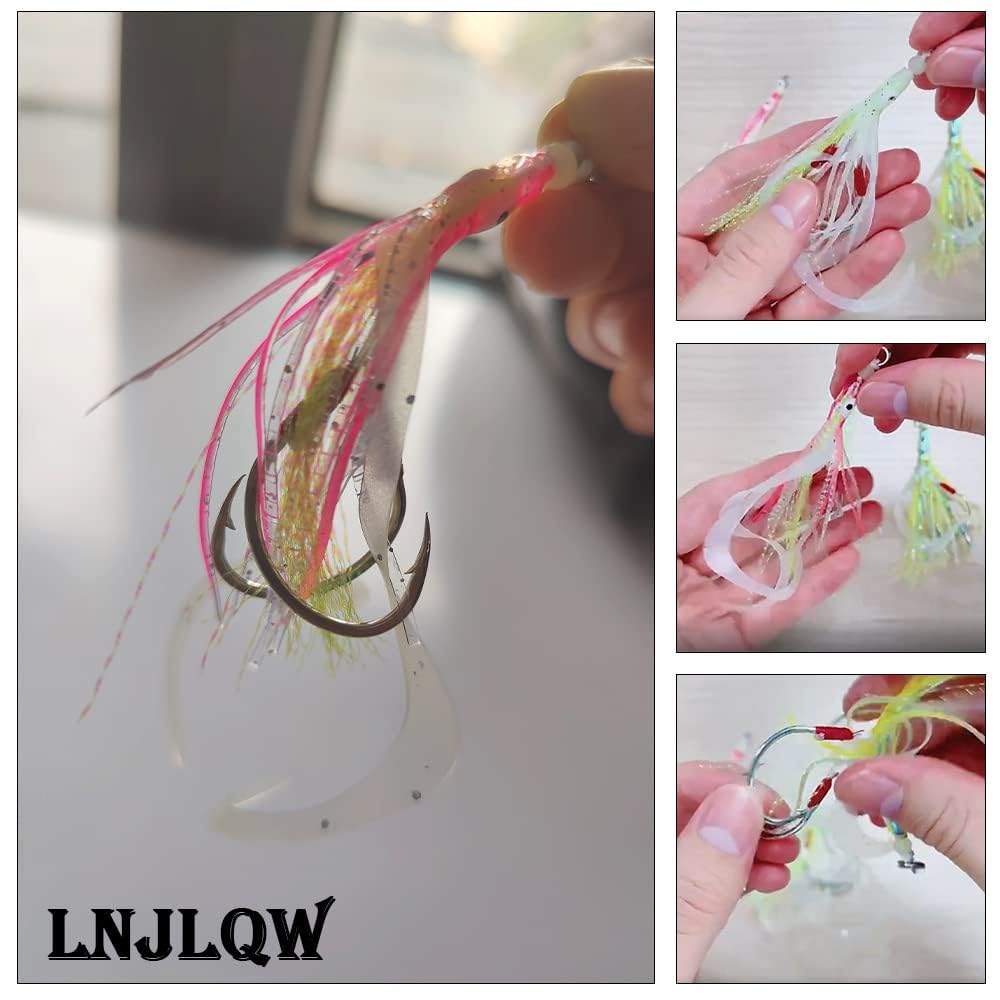 LNJLQW Tairaba Tie Super Octopus Bait Iron Plate Double Hook