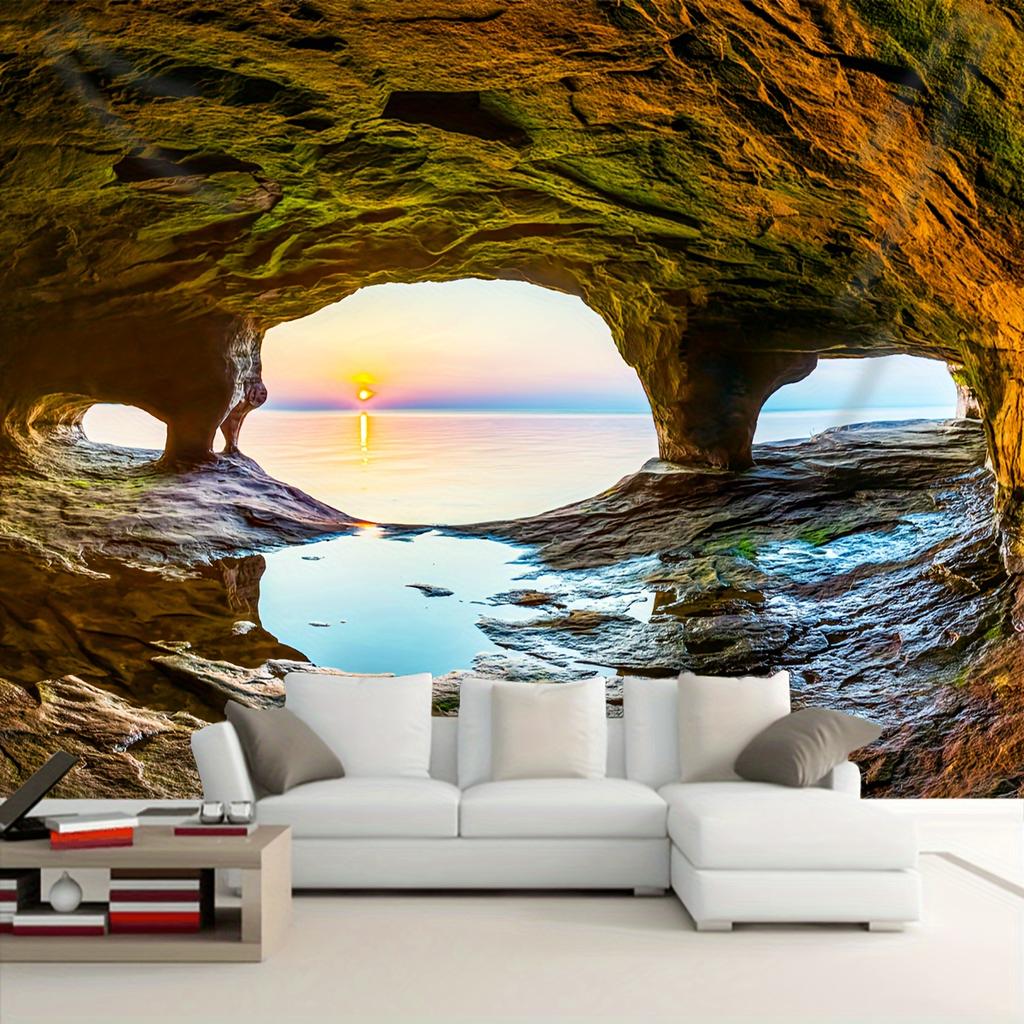 Tropical Beach Sunset Tapestry Bohemian Coast Aesthetic Wall Hanging Summer Landscape Living Room Bedroom Home Decoration