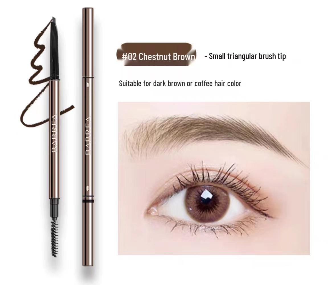 Barbara Ultra-Fine Gray Brown Eyebrow Pencil - Long-lasting, Waterproof, Smudge-proof, and Sweat-proof for Women.