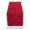 Soft Flannel Long Table Runner Valentine Day Faux Fur Table Runner Plush Jacquard Heart Desk Runner for Festive Holiday Decor