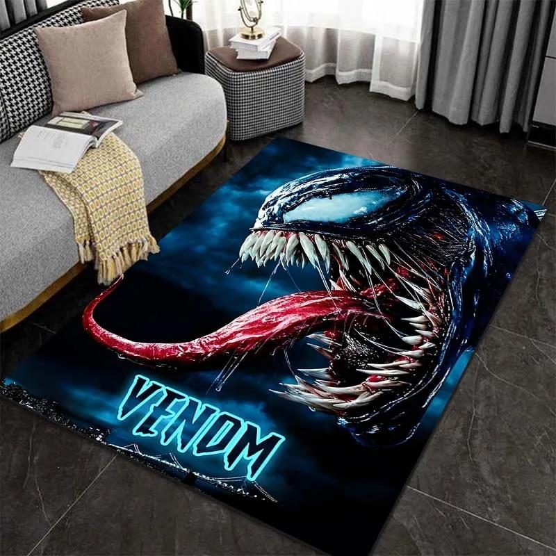 

Marvel Venom Print Carpet Rug for Home Living Room Bedroom Sofa Doormat Decor Non-slip Floor Mat Cloakroom Play Area Rug 50x80cm