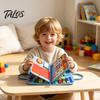 Safe Soft Felt Material Montessori Learning Board, Dinosaur Farm Portable Handbag Design, Fruit Clock Color And Number Board Scene Cognition
