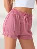 Europäische und amerikanische Karoschleife Hot Girl Shorts