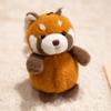 Cats Plush Dolls Pendant Raccoon Dog Zoo Animals Plush Keyring Plush Keychain  Gift Giving