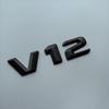 2015 3D Sharp V6 V8 V10 V12 Lettres Chiffres ABS Emblème de Voiture Garde-boue Badge de Décharge Plaque Nom Logo Autocollant Chrome Noir