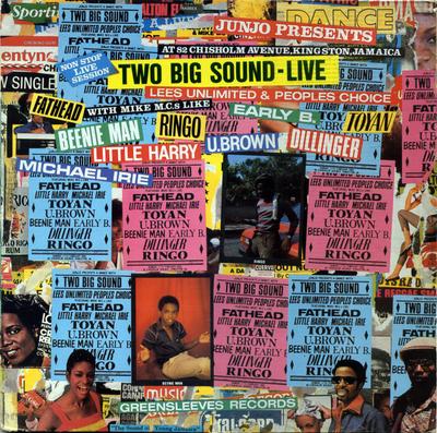 LP Record VARIOUS - Junjo Presents Two Big Sound - Live GREL54 Greensleeves Re 1983 UK Reggae, Ska & Dub Used