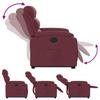 Recliner Chair with Lift Assistance Electric Wine Red Fabric