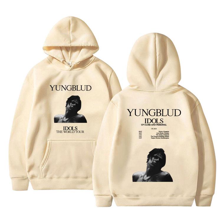 Singer Yungblud IDOLS The World Tour 2025 Hoodie Men Women Fashion Hip Hop Streetwear Male Vintage Oversized Pullover Hoodies
