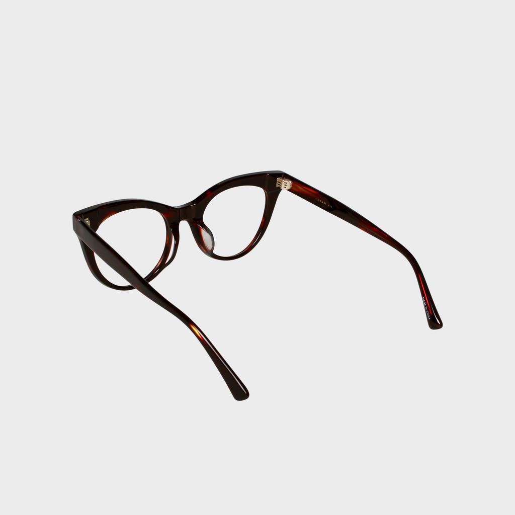 Ilsamsaemem Cat'S Eye Over-Shaped Acetate Brown M000878