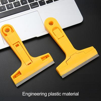 Cleaning Scraper with Retractable Replaceable Stainless Steel Blade Ergonomic Anti-Slip Handle Stubborn Stain Remover Heavy Duty Cleaning Scraper