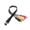 Kabel Audio 30CM 5-Pinowy Męski DIN do 4 RCA Żeński