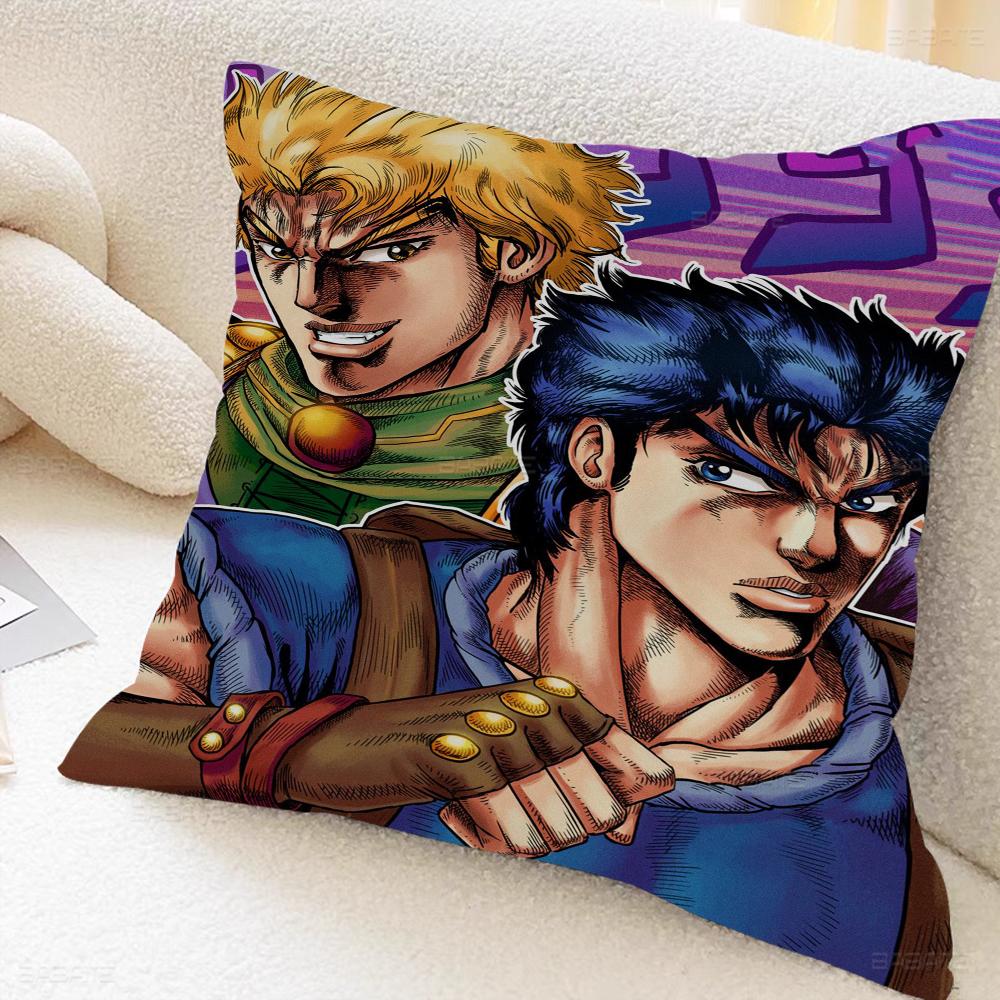 

Anime Jo-Bizarres Adventure Pillow Gifts Home Office Furnishings Bedroom Sofa Car Cushion Cover Case 45x45cm 16x16Inch