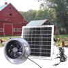 110mm Comprehensive Solar Fan Stainless Steel Construction Low Noise Ventilation Structure For Pet House Agricultural Sheds