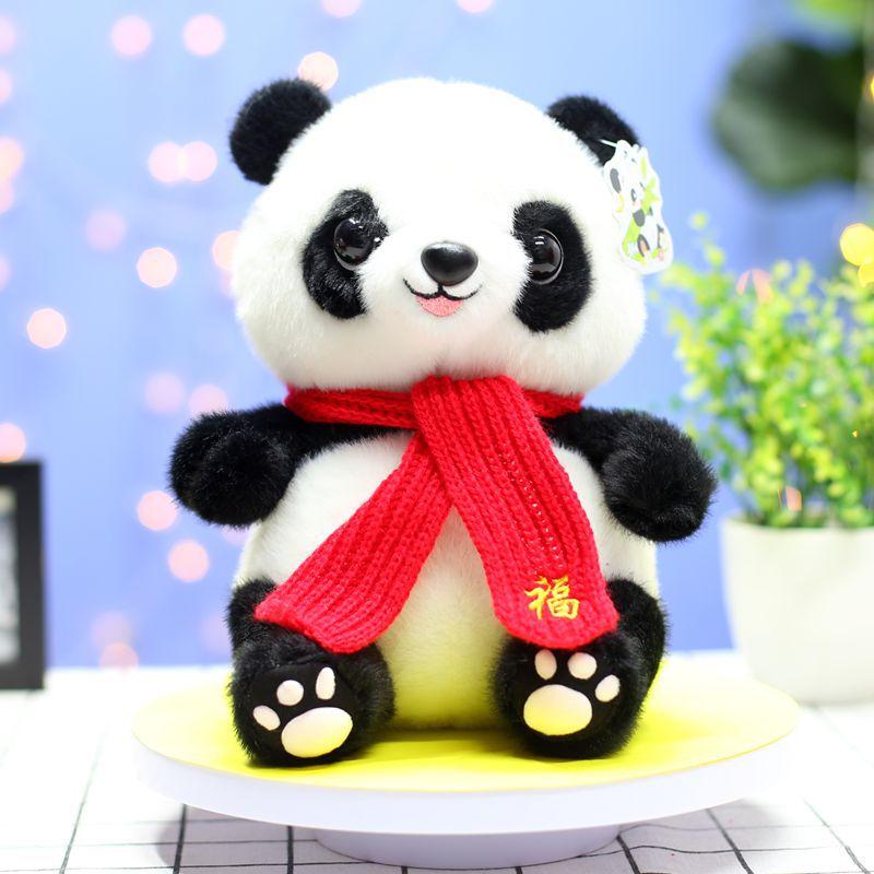 National Treasure Giant Panda Doll Plush Play Sweater Panda Doll Chengdu Souvenir Company Event Annual Meeting