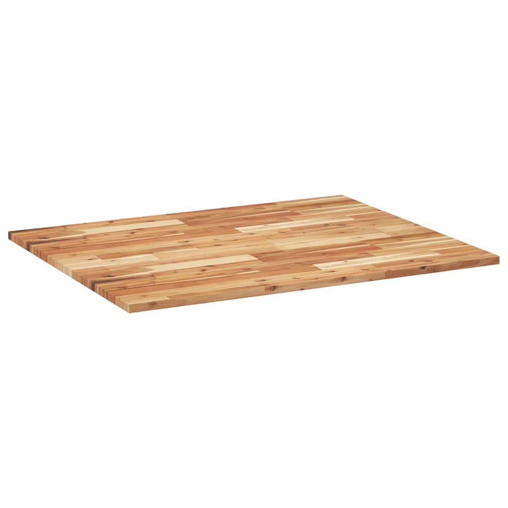 Vidaxl Tabletop, Rectangular, 100X80X2 Cm, Solid Acacia Wood