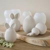 Silicone Moulds Casting Moulds Easter, Pack of 4 Silicone Mould Easter Bunny Candles Moulds Silicone Rabbit Easter Egg Casting Moulds Silicone Easter 