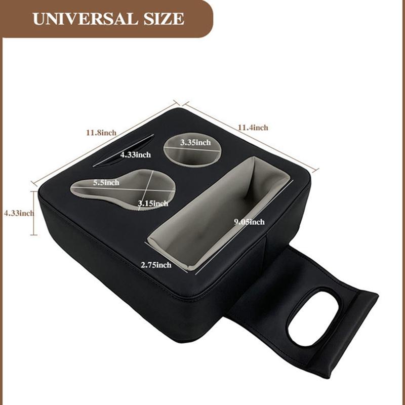 Backseat Cup Holder For Car, PU Cup Holder For Couch Sofa Bed, Car Cup Holder For Back Seat Tray Organizer