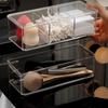 Transparent Cotton Pad and Makeup Storage Box with Lid
