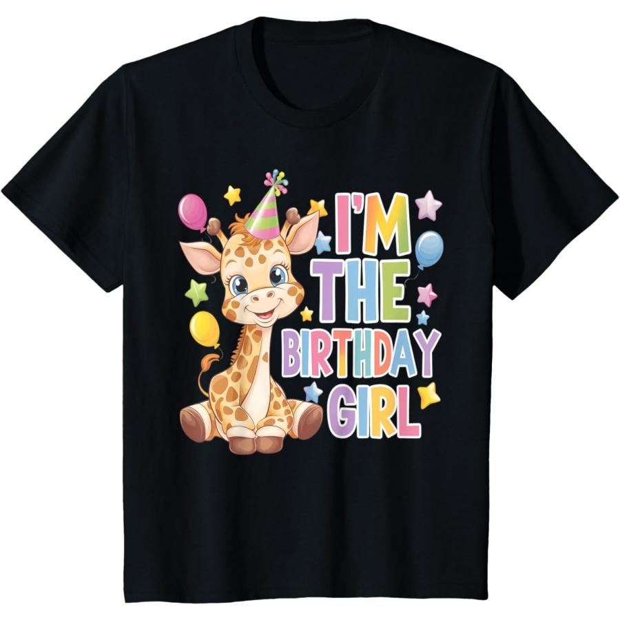 

I’m the Birthday Girl _ Cute Giraffe Party Design T-Shirt S
