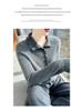 Women's 100% Pure Wool High Neck Sweater, Buttoned Cardigan, Loose Fit, Autumn/Winter Fashion.