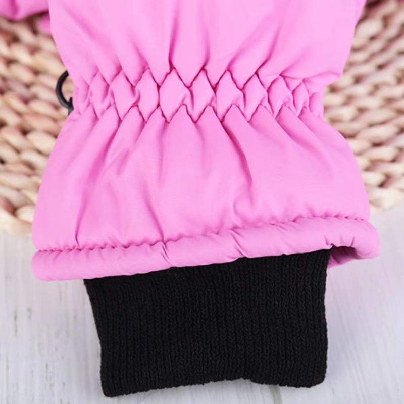 Thick Warm Children Ski Gloves Non-slip Cartoon Waterproof Mittens Winter Cute Sports Gloves for 3-10 Years Old Kids Boys Girls