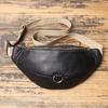 Men'S Genuine Leather Breast Bag First Layer Leather Casual Versatile Messenger Bag Large Capacity Mobile Phone Bag Men'S Bag