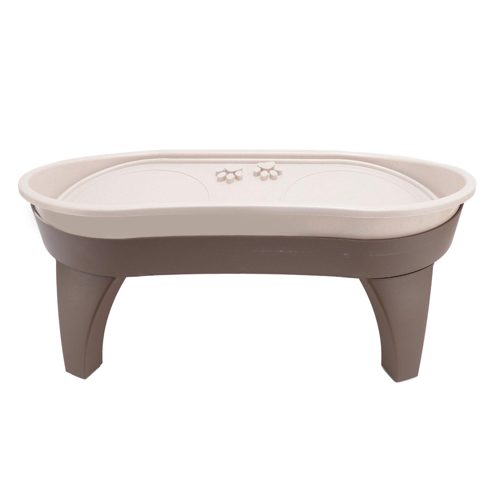 

Elevated Pet Feeding Tray Neck Spine Protection Antislip Easy to Assemble Raised Dog Bowl Stand for Pets