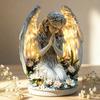 Acrylic Angel Statue Radiant Design Desktop Decoration Prayer Angel Acrylic Ornament  Cafe Decor