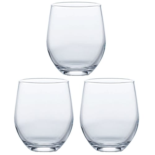 Toyo Sasaki Glass Free Glass Spritzer Glass, 295ml, Set of 3, Made in Japan, Dishwasher Safe, Shatter-Resistant, Glass Cups, Beer Glasses, Highball Gl