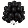 100 Stück Latexballons Schwarz Groß 30cm Geburtstag