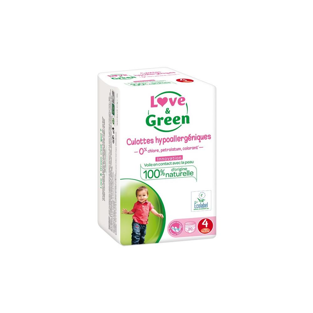 

Гипоаллергенные трусики Love and Green, размер 4, упаковка из 20 шт.