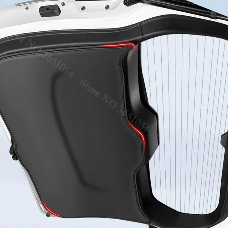 For Volkswagen VW Tiguan L PRO Allspace Car Trunk Door Anti Kick Pad Tailgate Protector Sticker Cargo Liner Interior Accessories