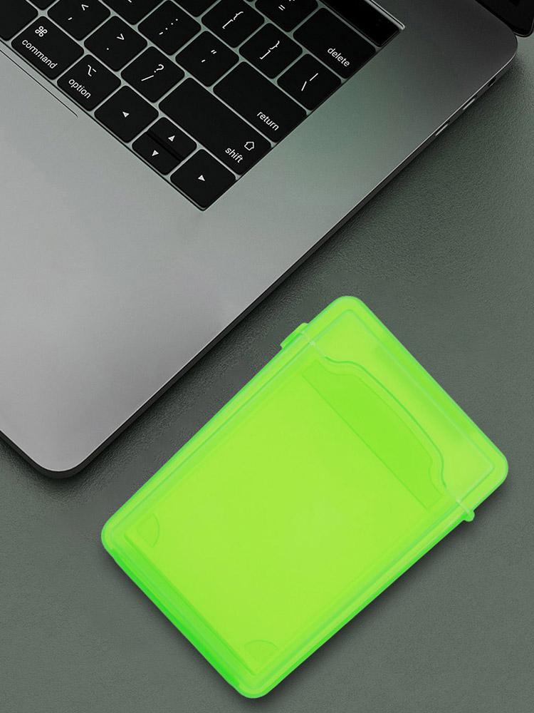 3.5 Inch IDE SATA HDD Caddy Case Dustproof Plastic Portable Hard Disk Protection Case Shockproof HDD Hard Drive Case Multi Color