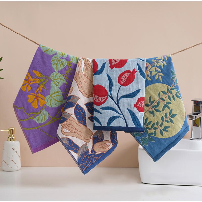 New Household Kitchen Towels Restaurant Bathroom Hand Towels Pure Cotton Square Absorbent Hand Towels Practical Cleaning Cloth
