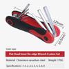 8 In 1 Folding Hexagonal Wrench Set Motorcycle Universal Portable Service Kit Motorbike Repair Tools T-shaped Screwdriver