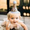 Stendardo Segno Mezzo Compleanno in Carta Kraft Scritta Corsiva Candelabro Ghirlanda 6 Mesi per Decorazioni Festa di Compleanno Baby Shower