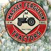 Pc Round Xcm(xinch) Rustic Vintage Metal Aluminum Sign Massey Ferguson Tractor Tin Plaque Wall Art Decor Retro